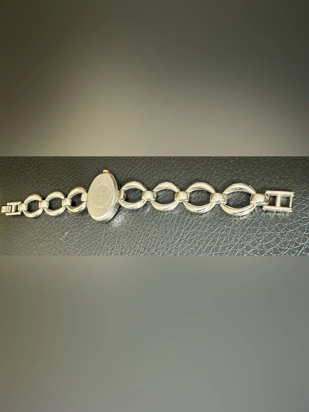 Minicci Silver and Gold-Tone Oval Bracelet Watch